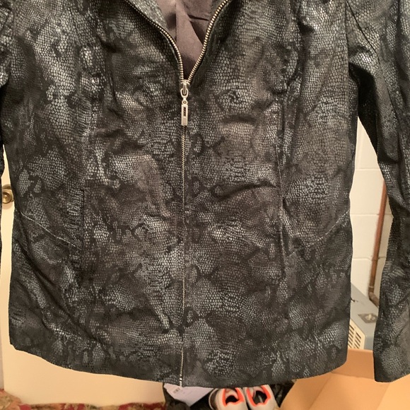 Vintage Iconic Preston of York Genuine Leather 90’s Snake Skin Print Jacket - Picture 6 of 11